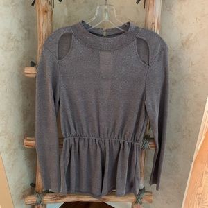 Sparkle gray romper